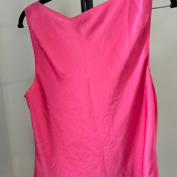 Theory Women's Pink Sleeveless Cowl-Neck Blouse, Size L - Picture 3 of 7
